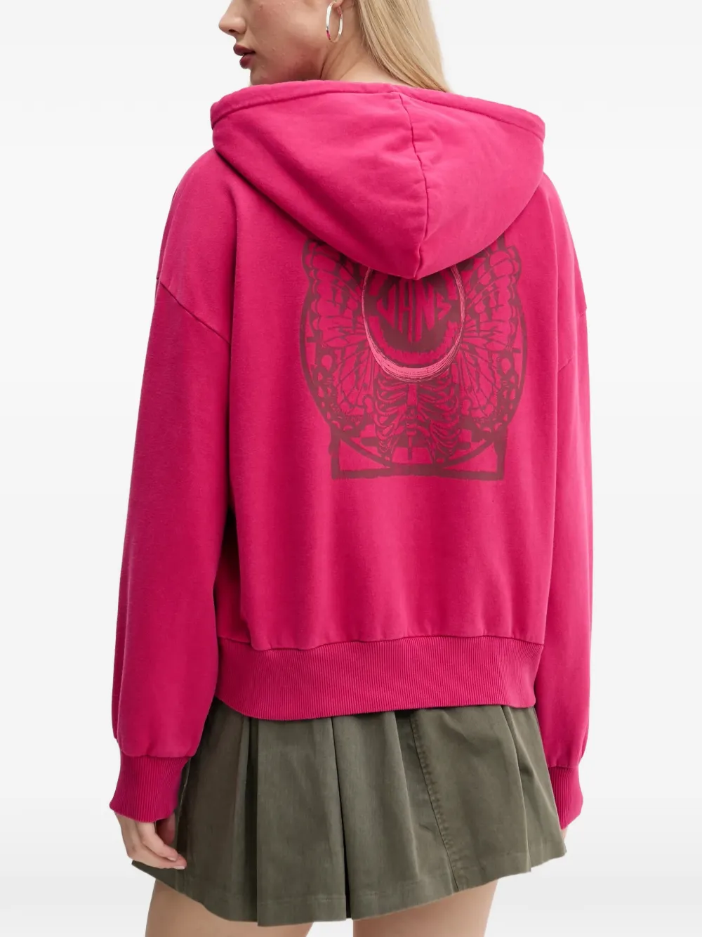 Vans graphic hoodie Roze