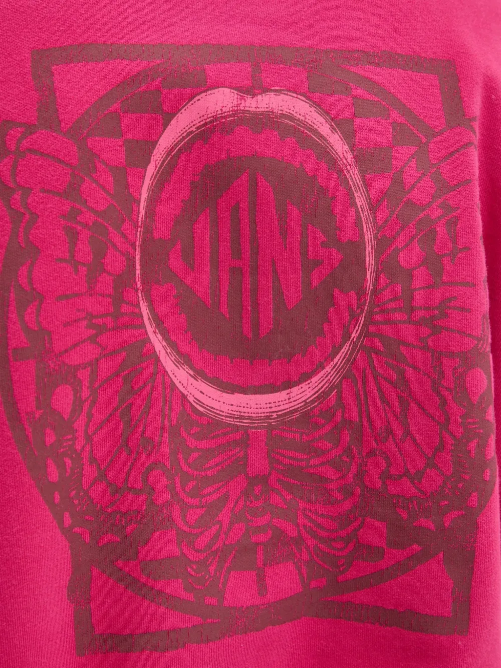 Vans graphic hoodie Roze