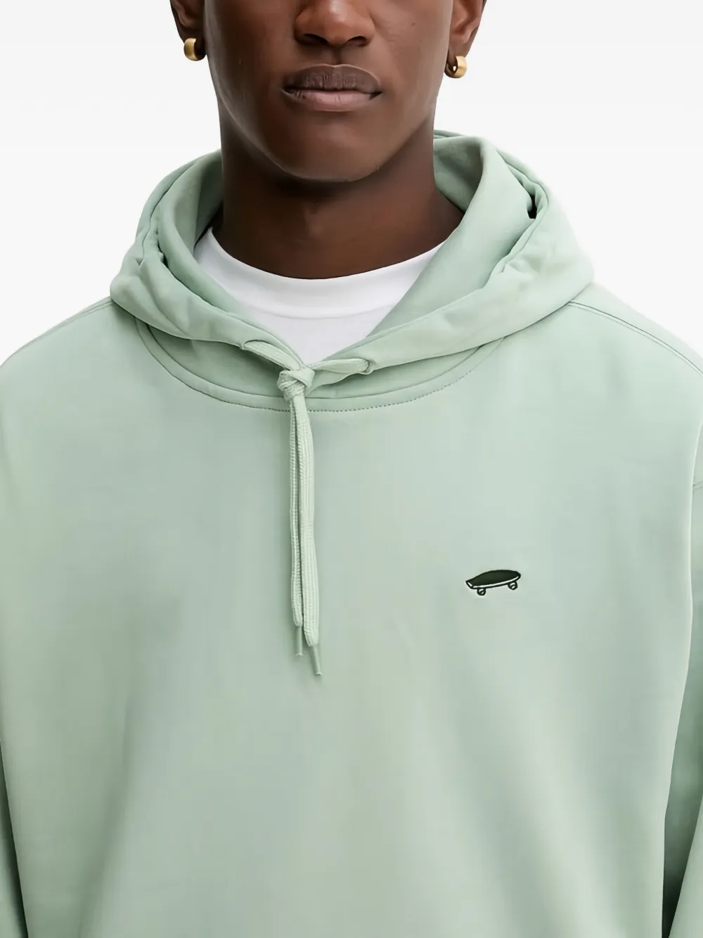 Vans Sweater met grafische print en capuchon Groen