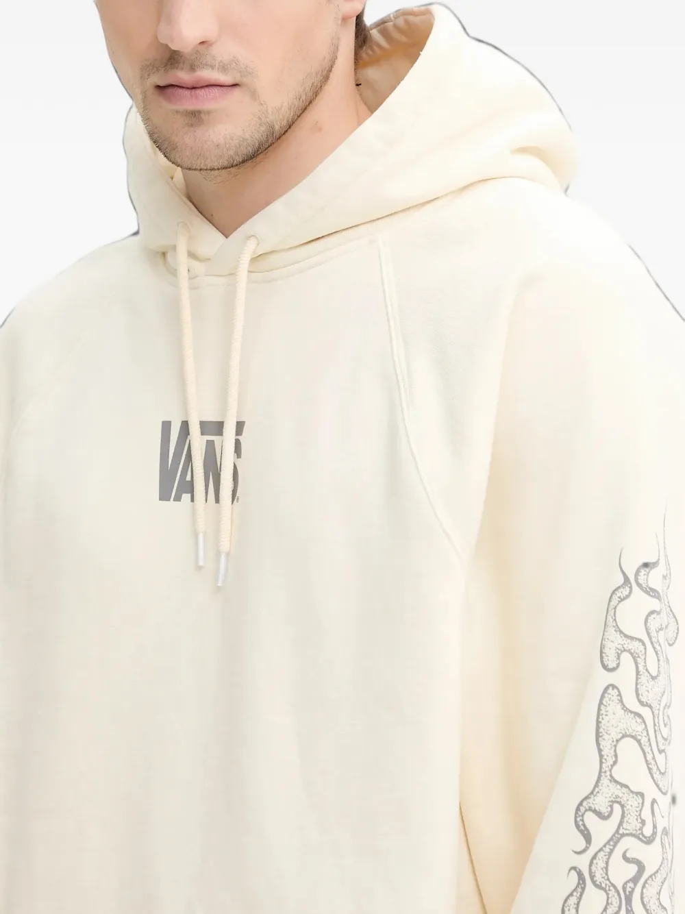 Vans Sweater met vlammen-patroon Beige
