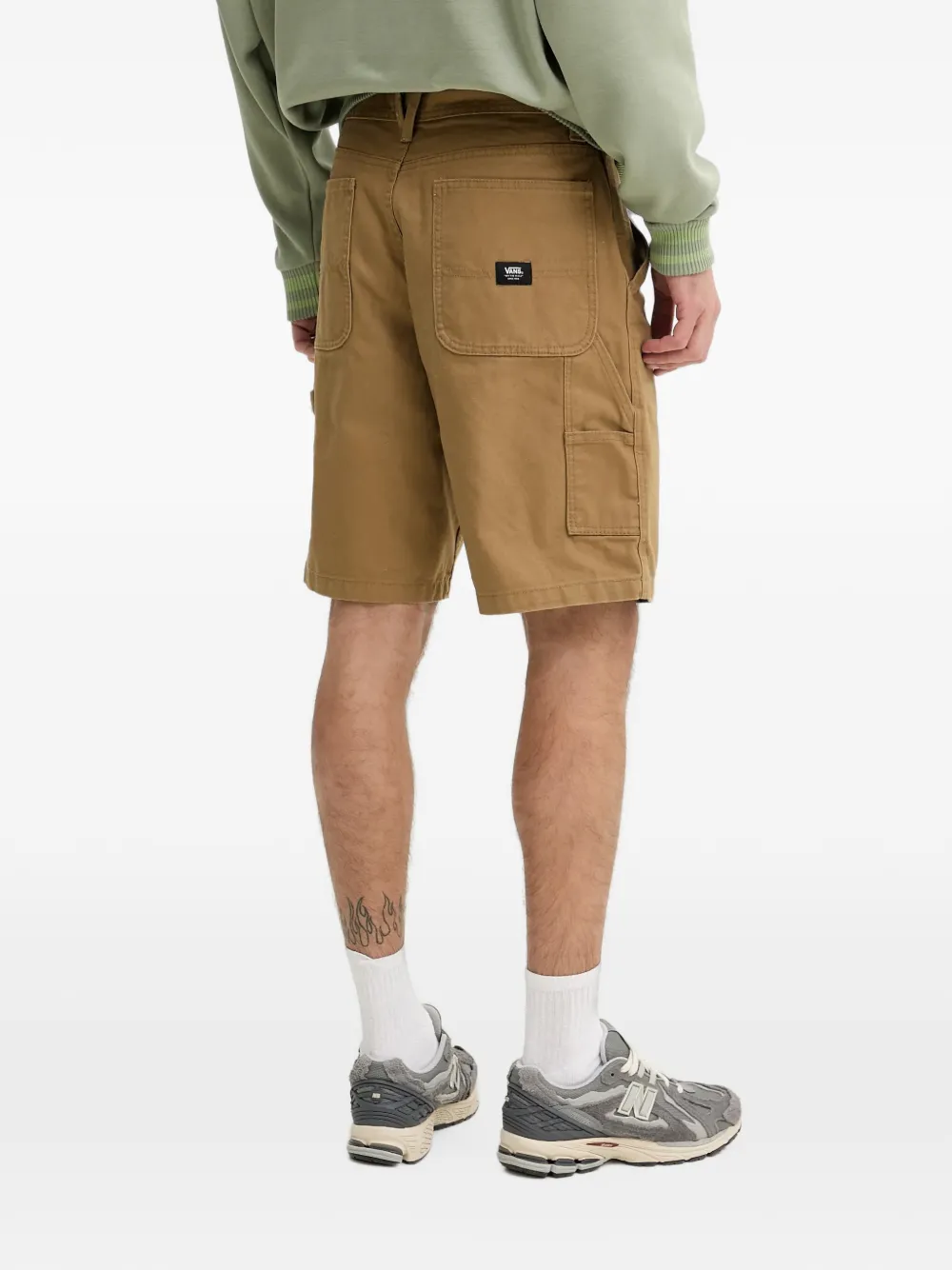 Vans Shorts met cargozak Groen