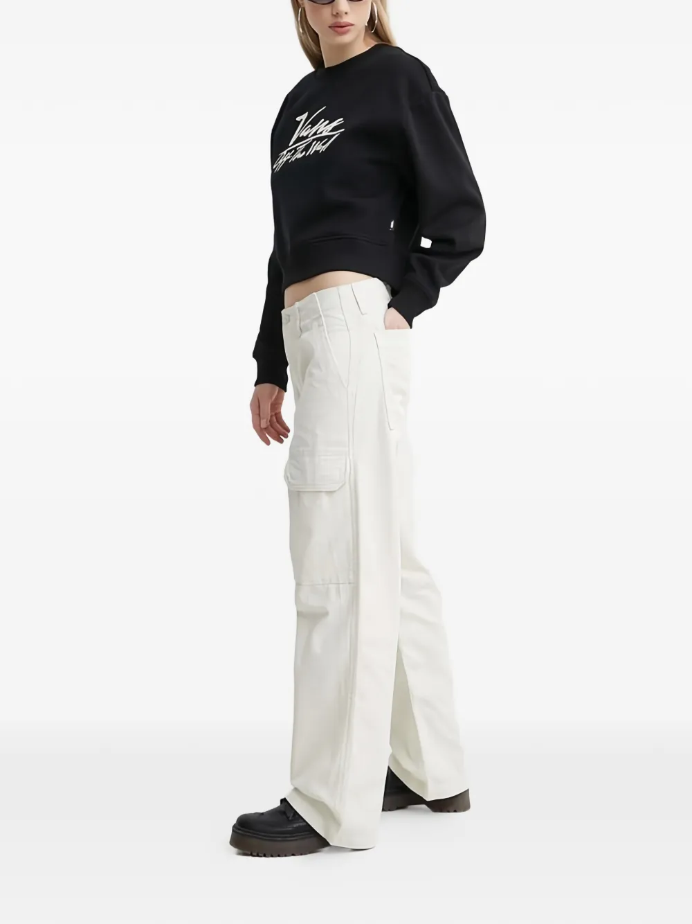 Vans Belt-loop Pocket Trousers In White