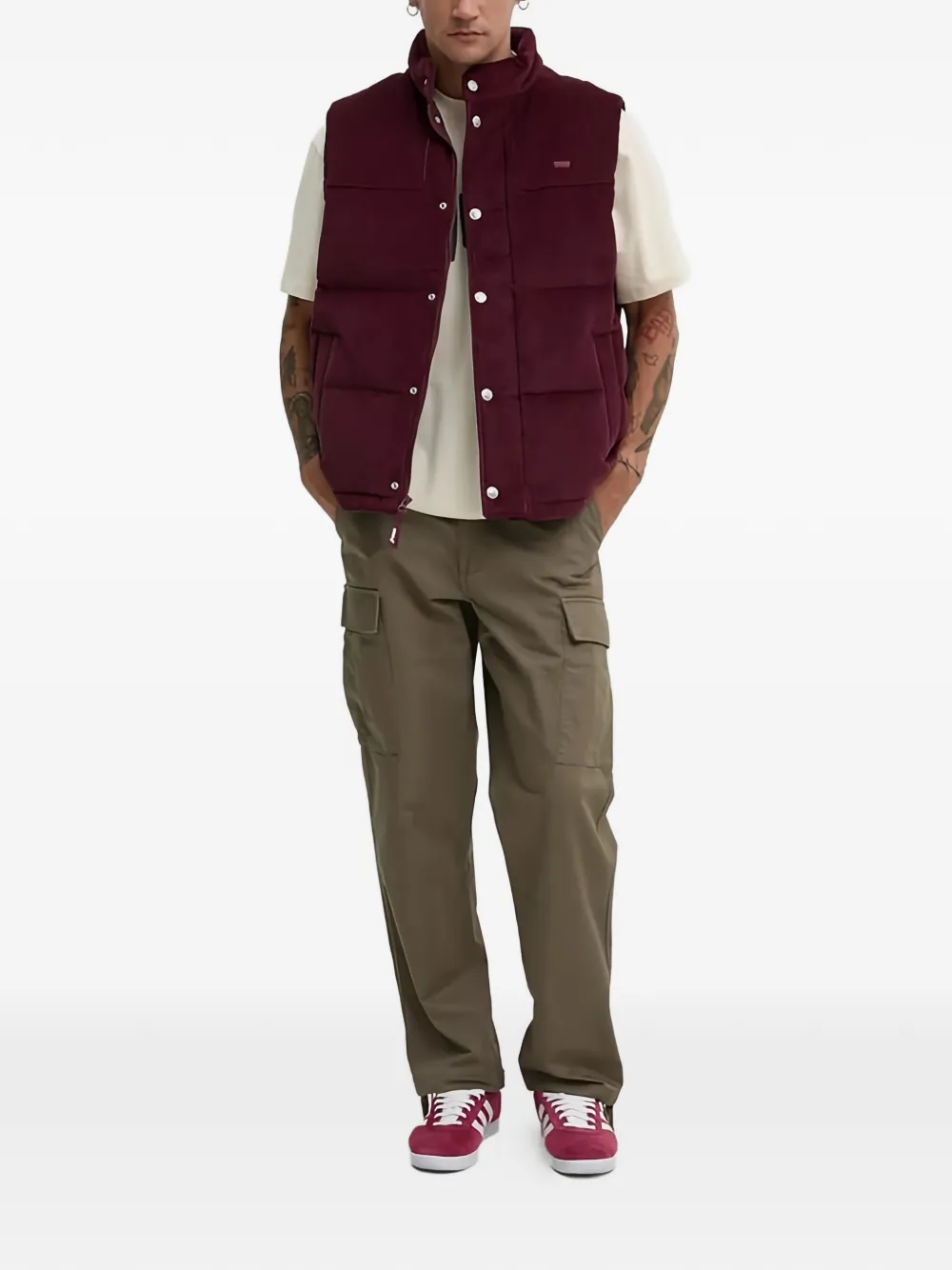 Vans брюки карго на пуговицах | Прямые брюки