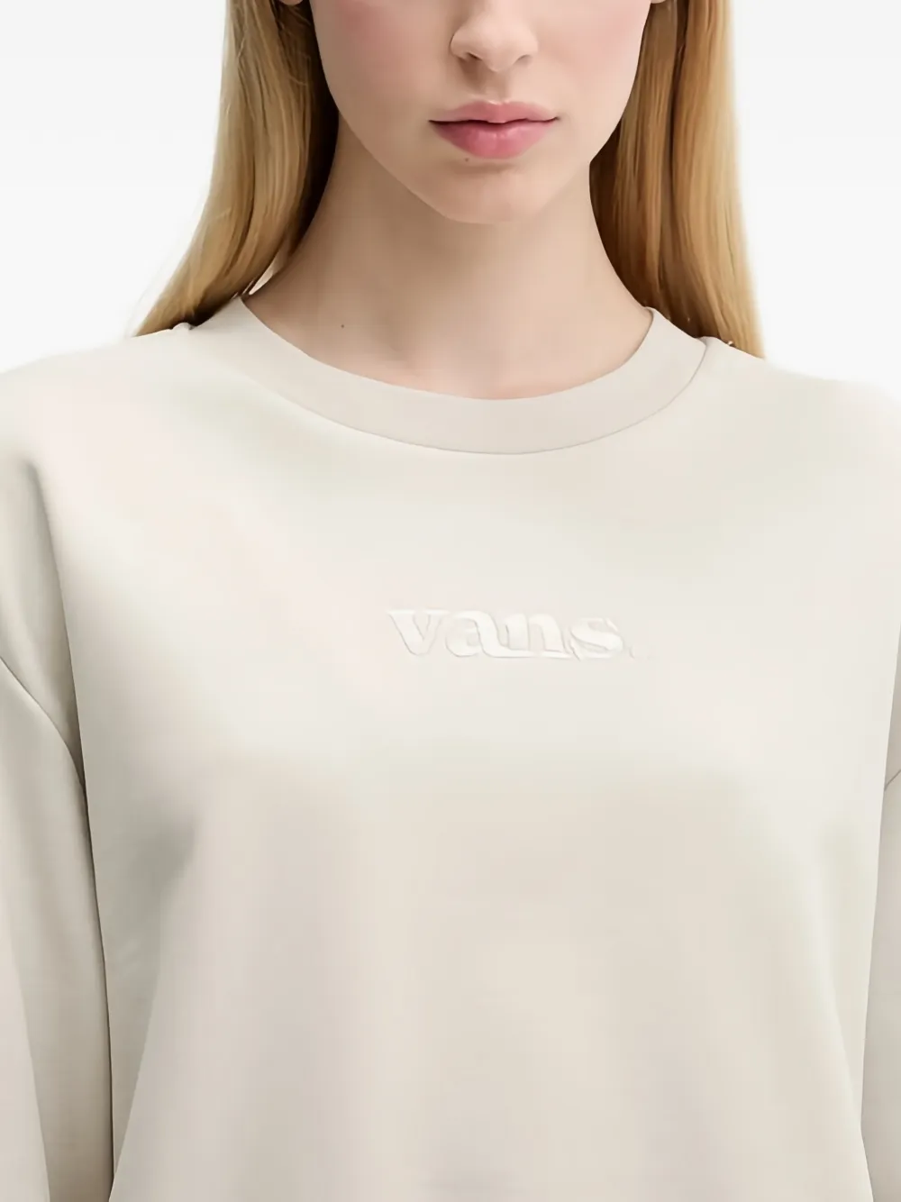 Vans Sweater met borduurwerk Beige