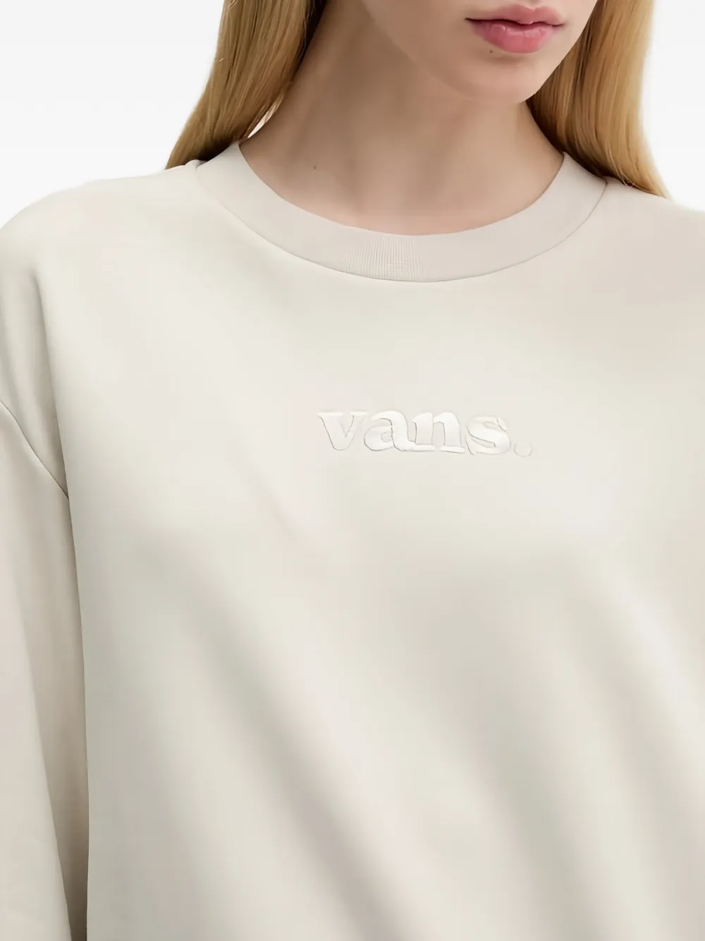 Vans Sweater met borduurwerk Beige