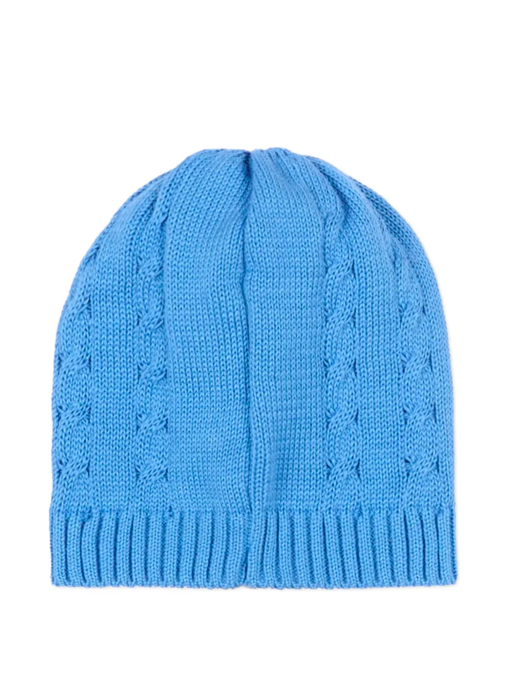 Little Bear Kabelgebreide muts Blauw