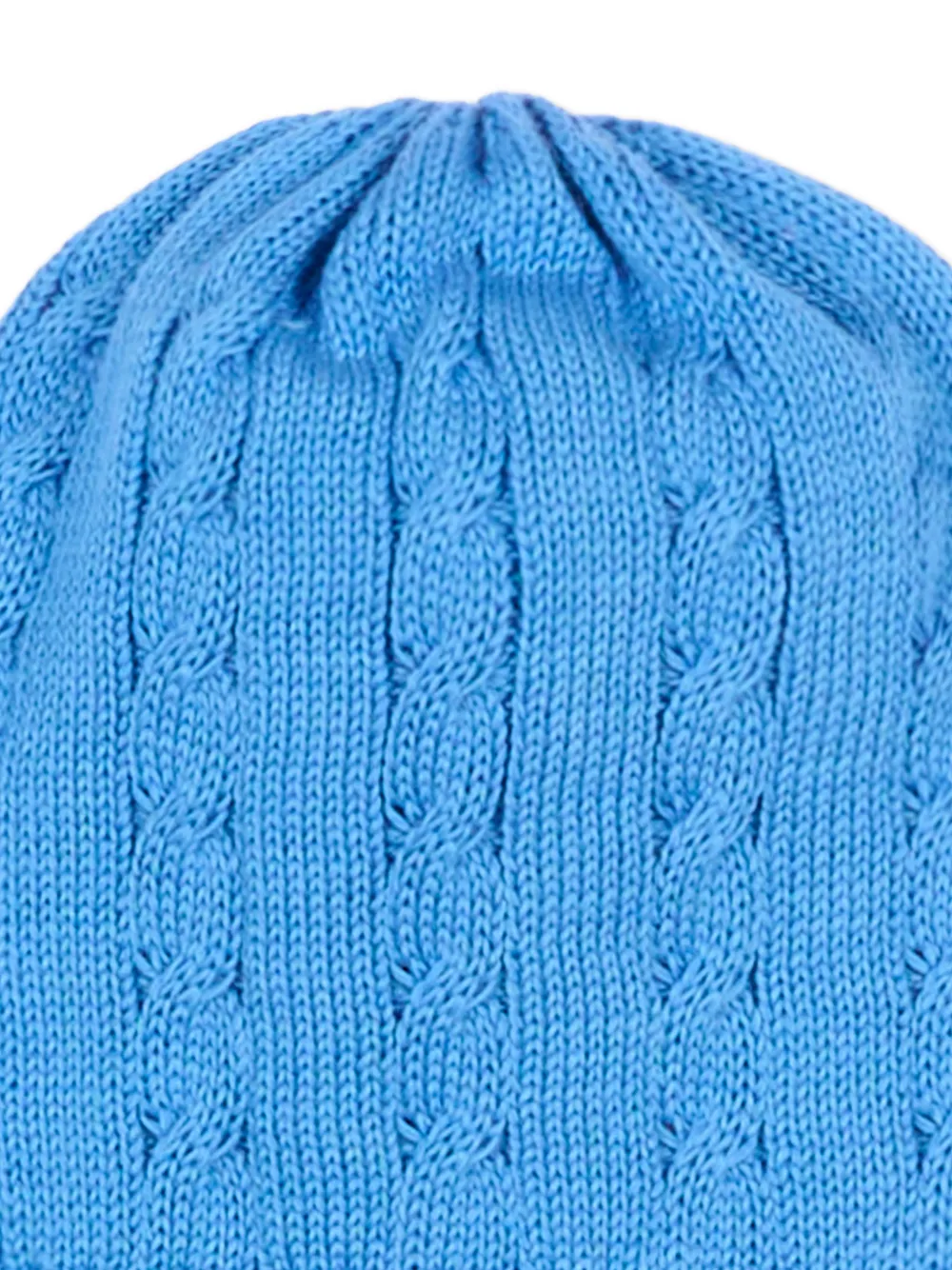 Little Bear Kabelgebreide muts Blauw