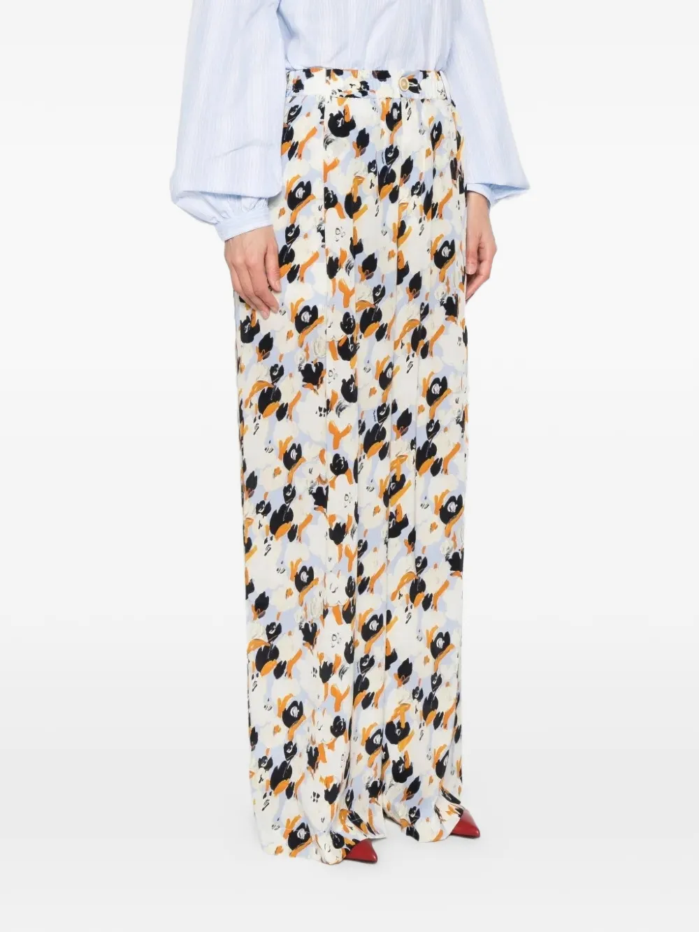  Marni Secret Bouquet Trousers - Neutrals 