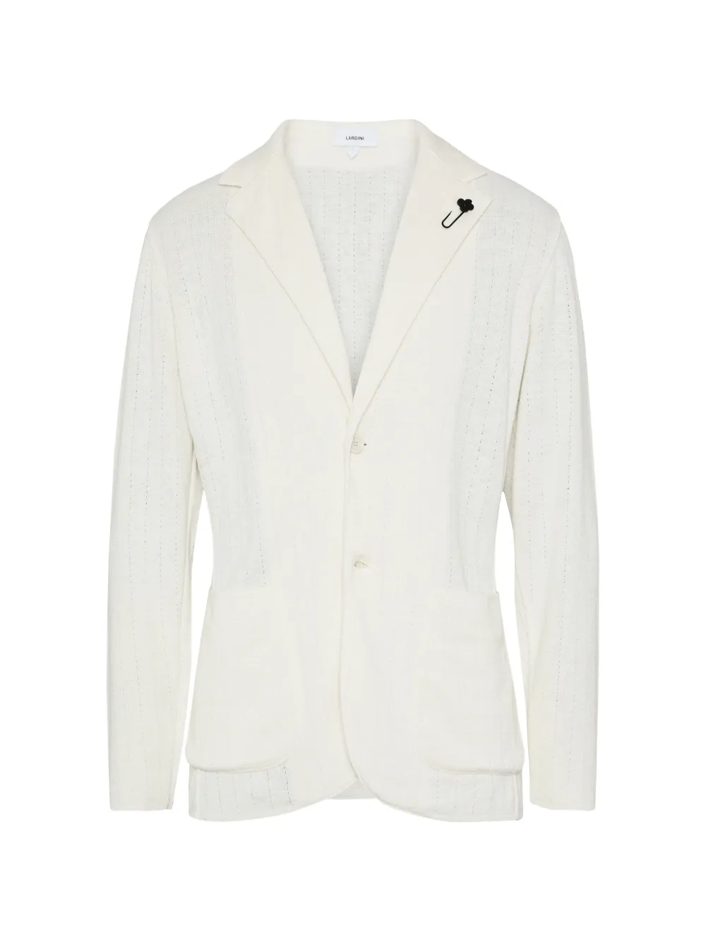 Lardini notched-lapel single-breasted blazer - Neutrals