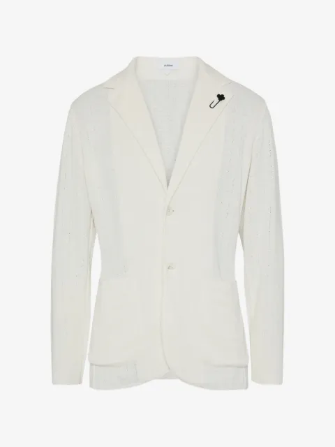 Lardini notched-lapel single-breasted blazer