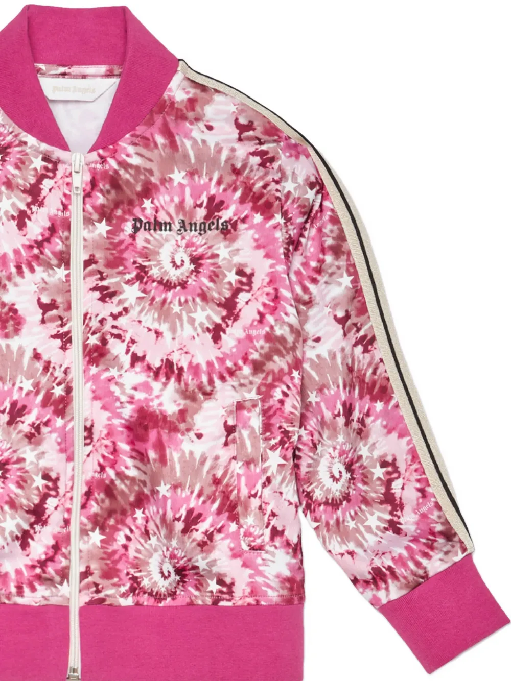 Palm Angels Kids Jack met tie-dye print Roze