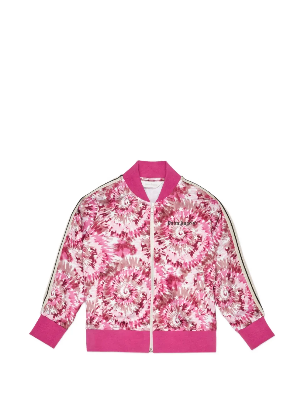 Palm Angels Kids tie-dye star-print jacket - Rosa