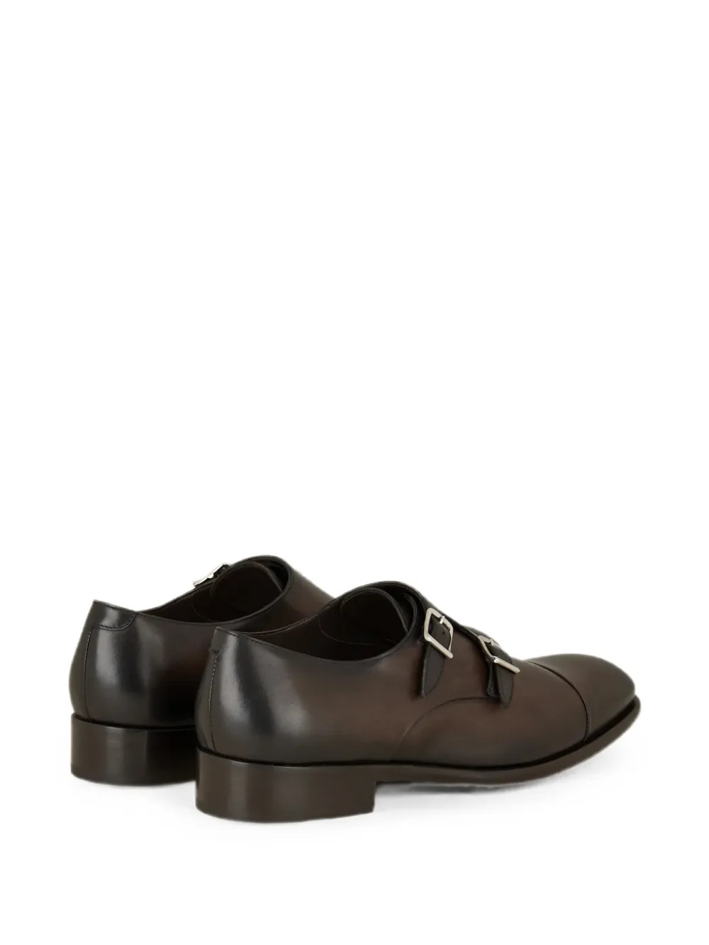 Doucal's double-buckle monk shoes Bruin
