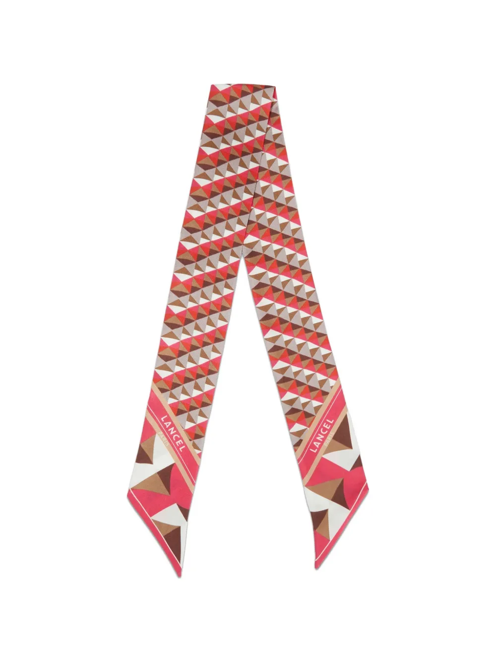 Lancel geometric-print hairband - Rosso