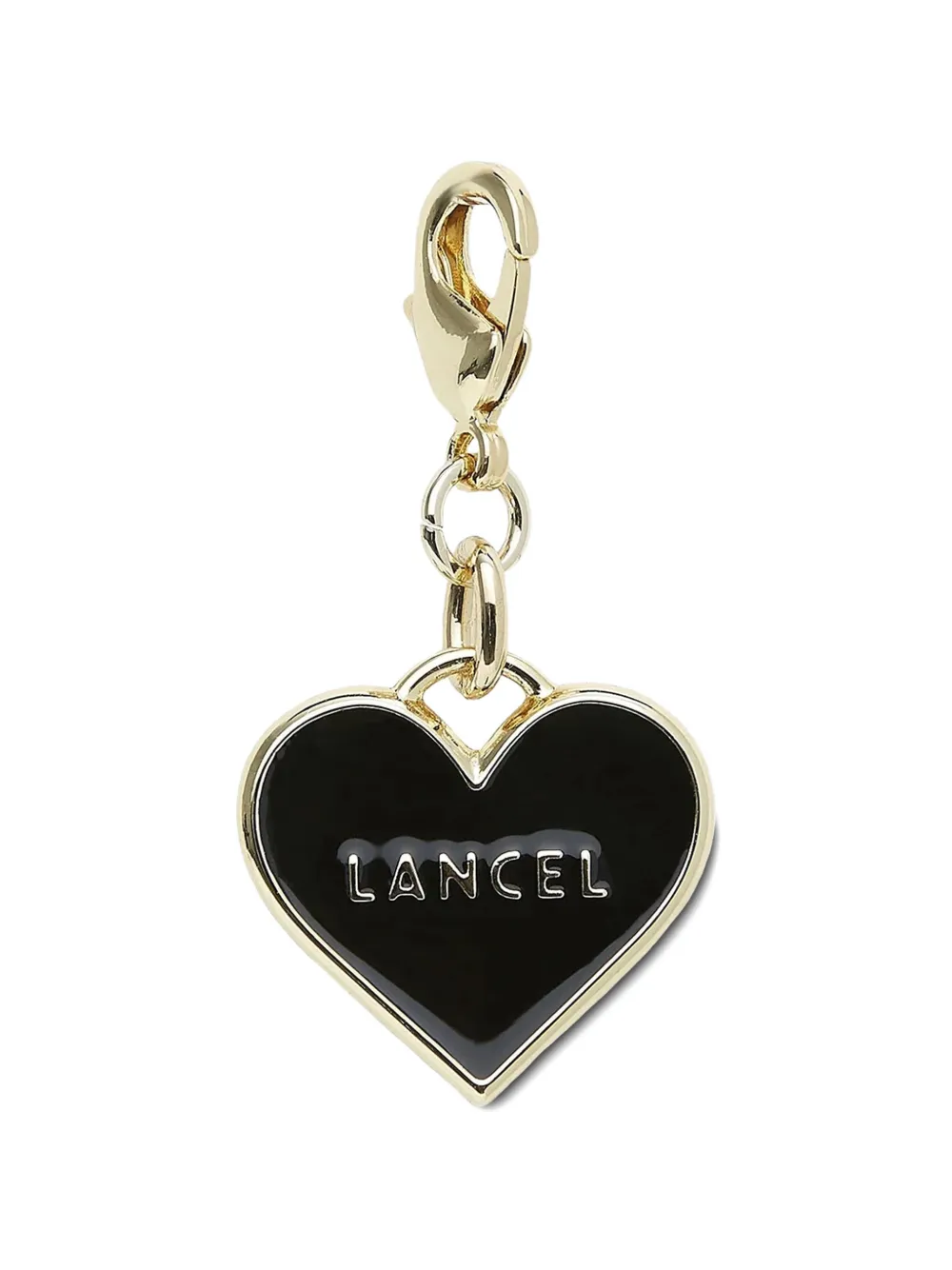 Lancel heart-charm keyring - Gold