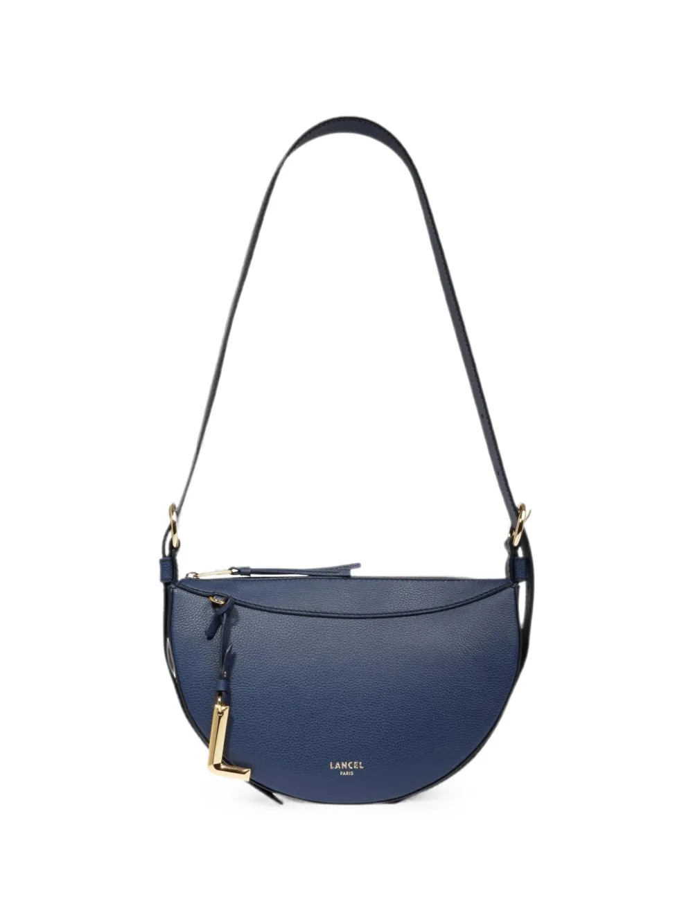 Lancel half-moon zip-fastening shoulder bag - Blu