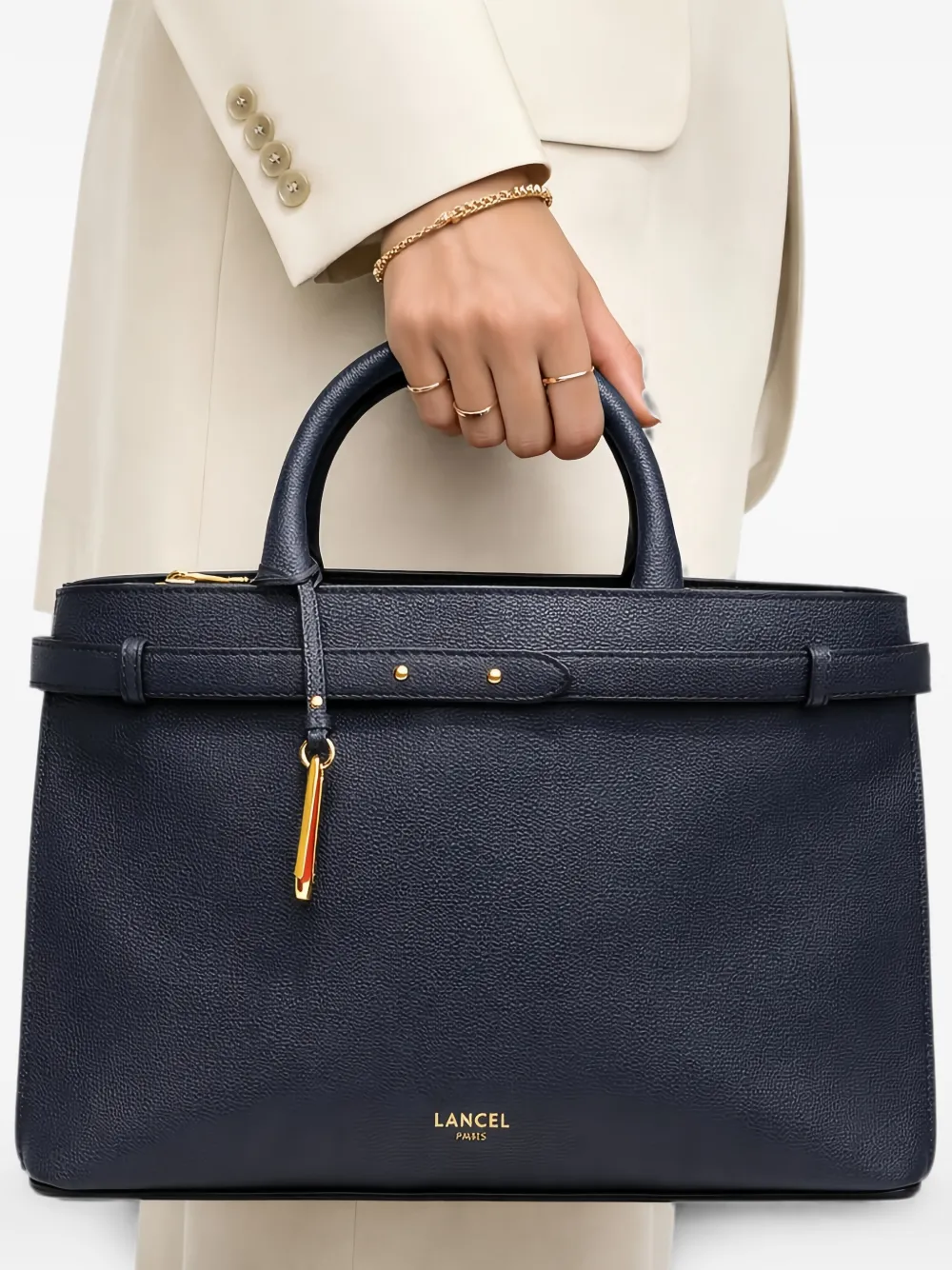 Lancel Leren shopper Blauw