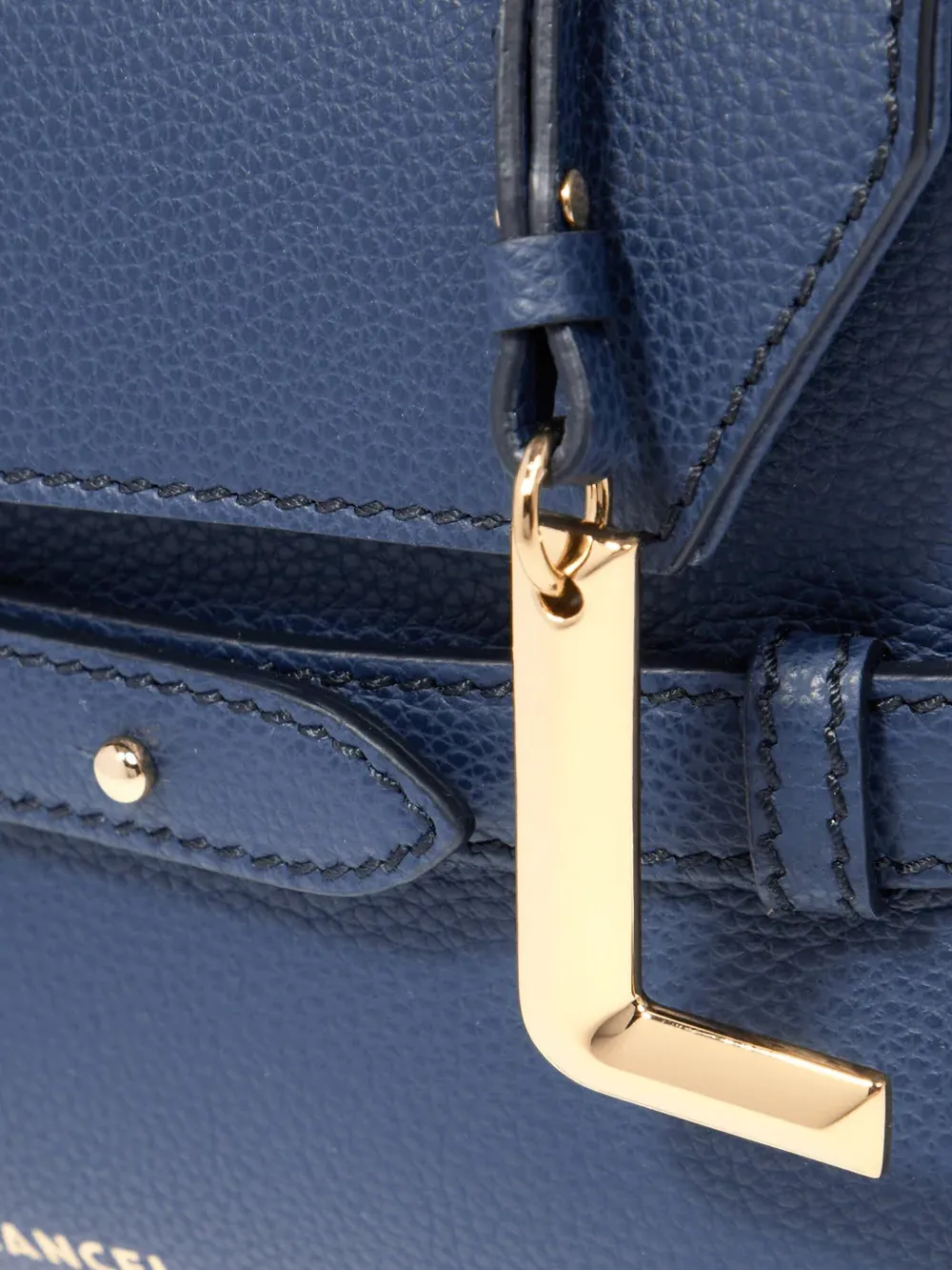 Lancel Faubourg leren tas met handgreep Blauw