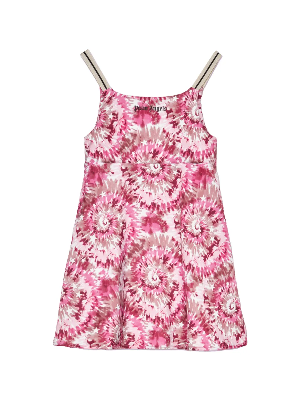 Palm Angels Kids star tie-dye dress - Pink