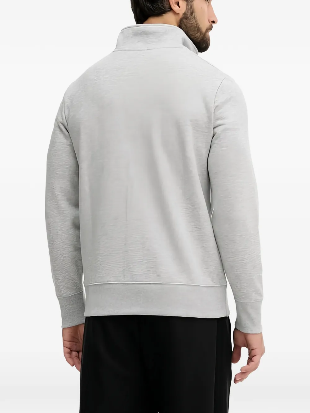 Gant Sweater met ritshals Grijs