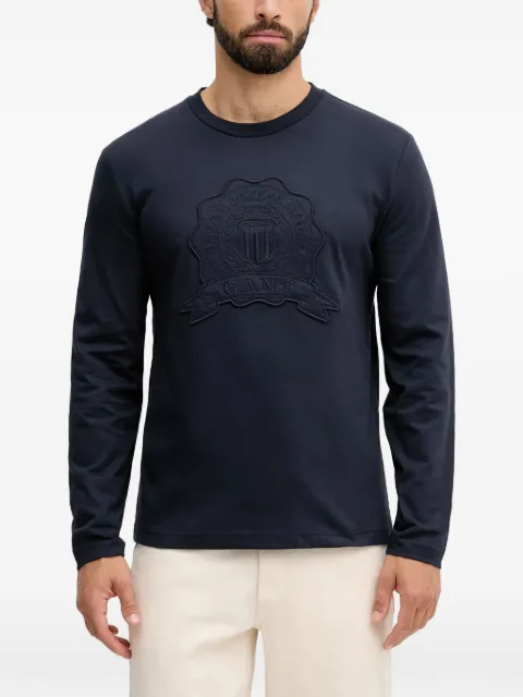 Gant embroidered-logo long-sleeve T-shirt