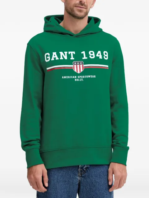 Gant logo-print hoodie 
