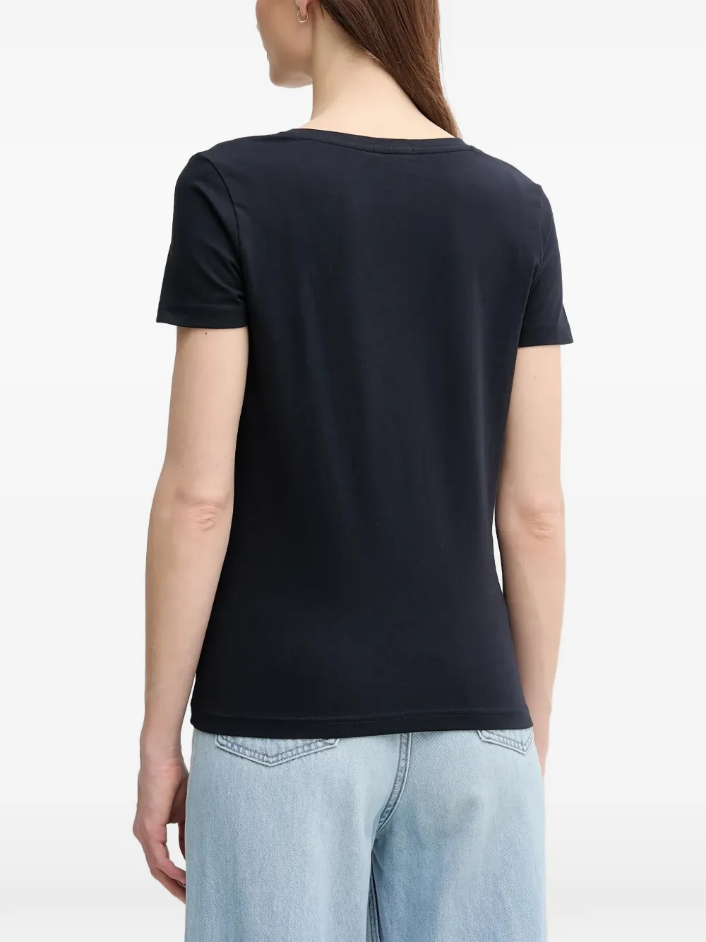 Gaudi T-shirt met kralen Blauw
