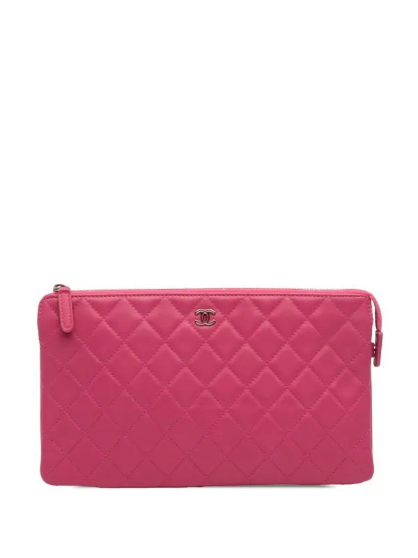 CHANEL Pre-Owned 2015-2016 マトラッセ キャビア ココマーク エナメル 