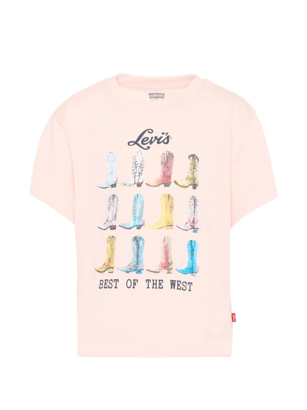 Levi's Kids print short-sleeve T-shirt - Rosa