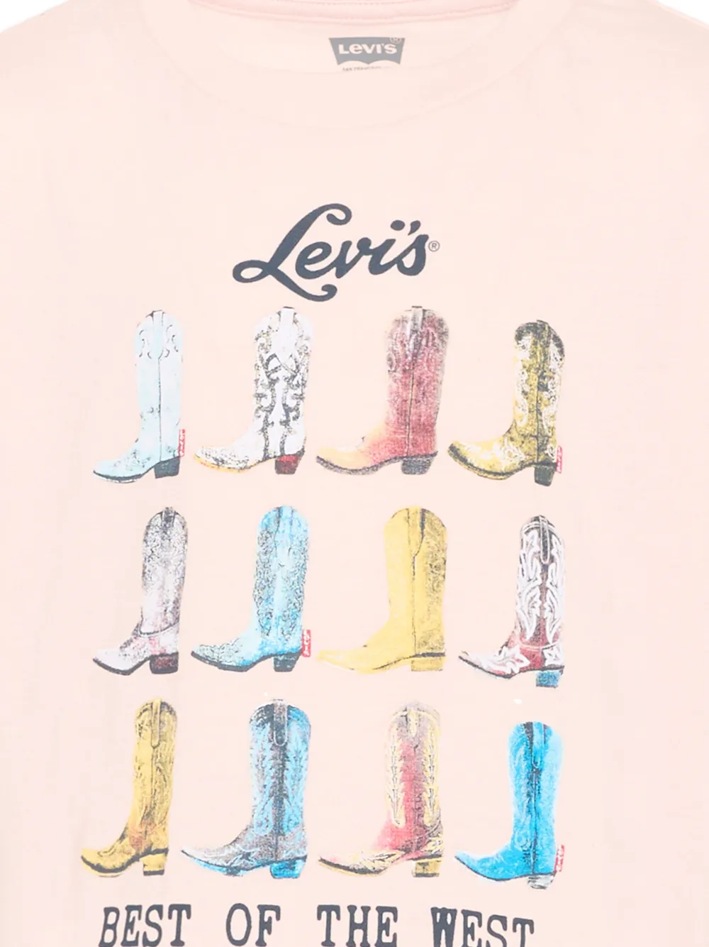Levi's Kids T-shirt met print en korte mouwen Roze