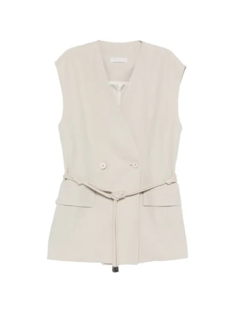 Antonelli Ellen double-breasted belted waistcoat 