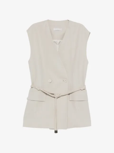 Antonelli Ellen double-breasted belted waistcoat 