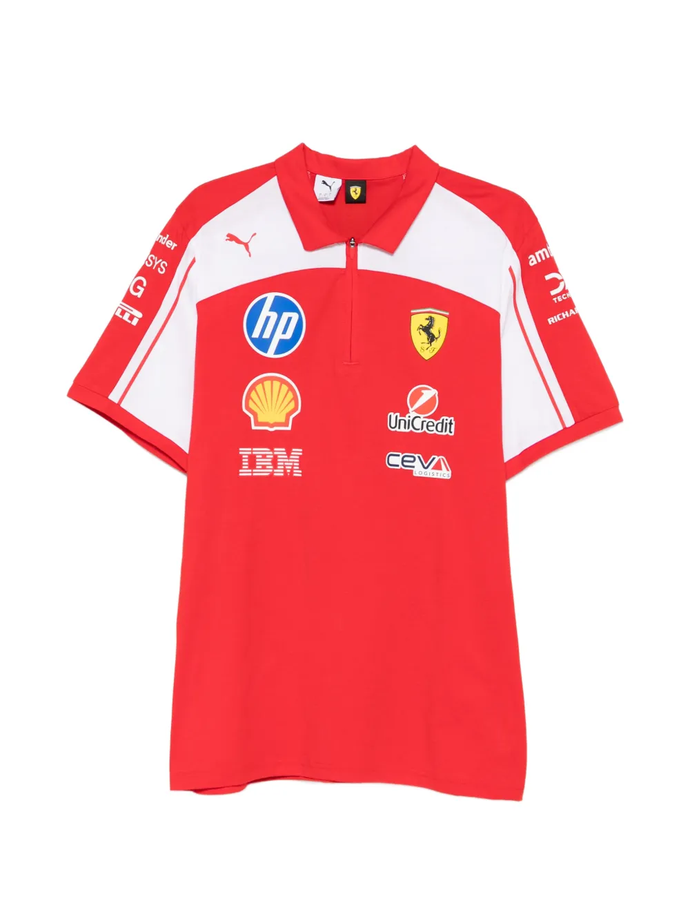 PUMA x Scuderia Ferrari short-sleeved polo shirt - Rosso