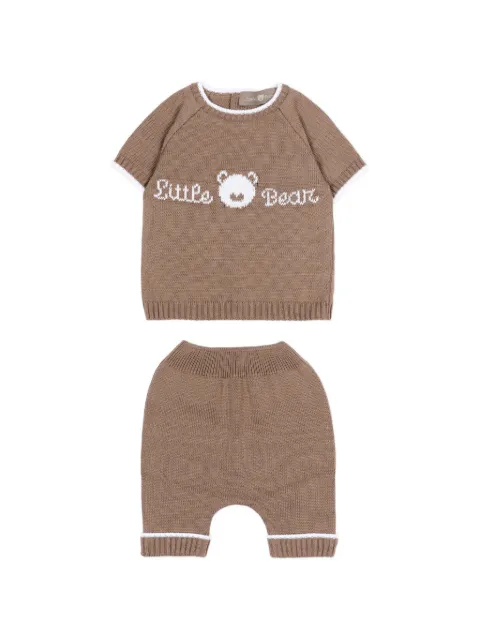 Little Bear embroidered trouser set 