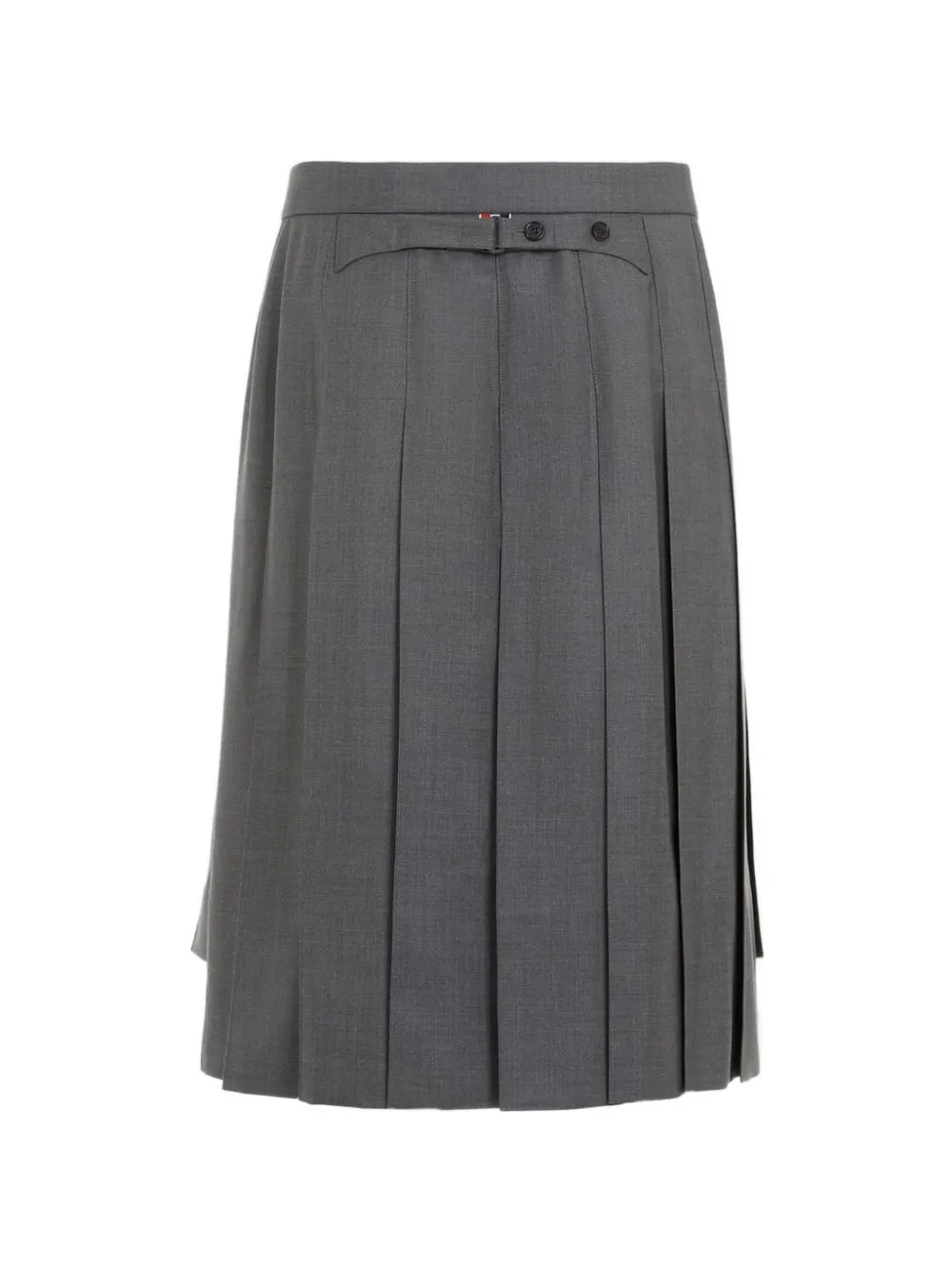  Thom Browne Twill Midi Skirt - Grey 