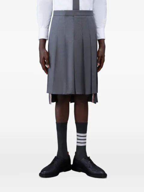Thom Browne super 120’s twill backstrap pleated skirt