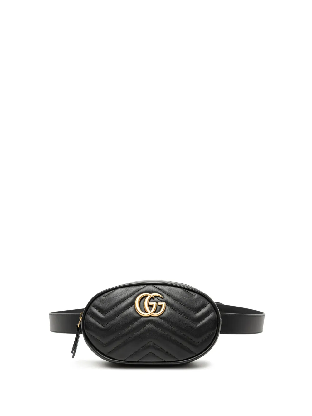 Gucci Pre-Owned 2016-2026 GG Marmont Matelasse Leather belt bag - Nero