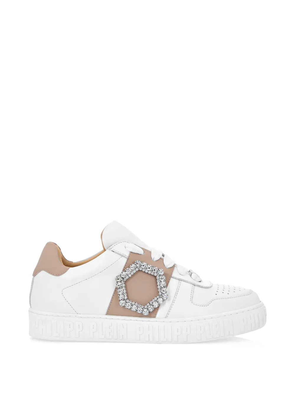Philipp Plein Verzierte Sneakers - Weiß