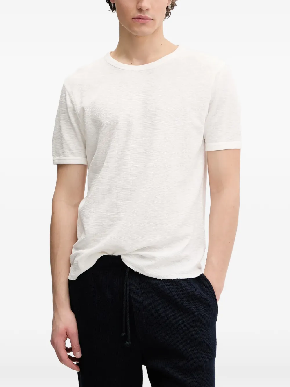 Sunflower frayed-hem T-shirt
