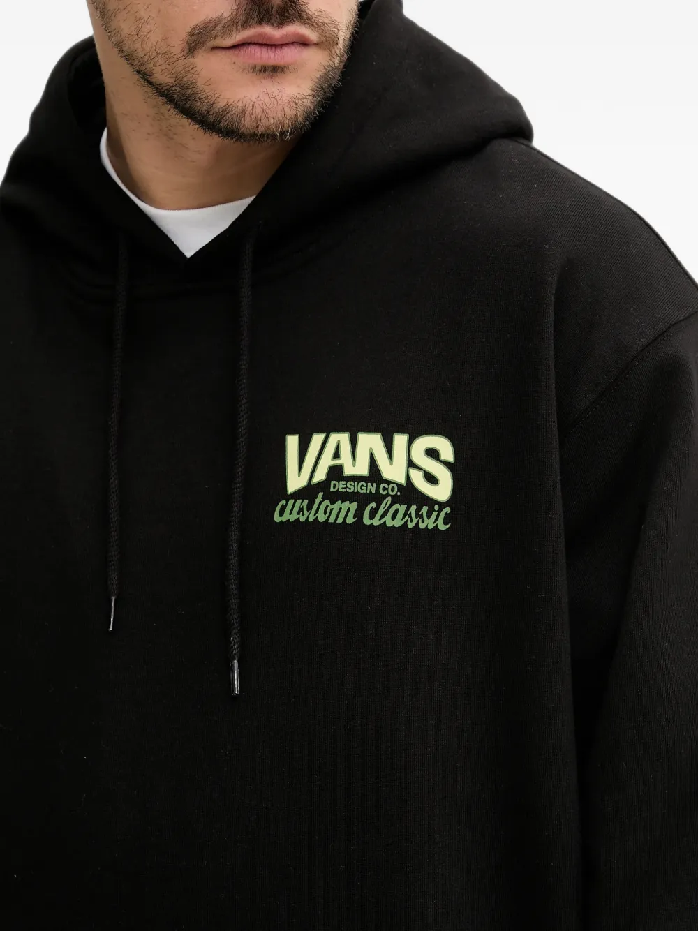 Vans shop front pull over hoodie Zwart