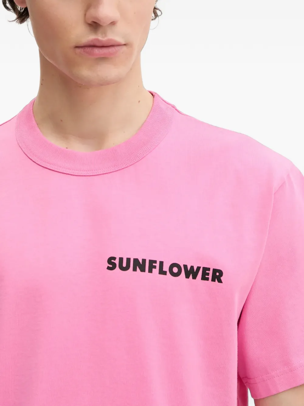 Sunflower T-shirt met logoprint Roze