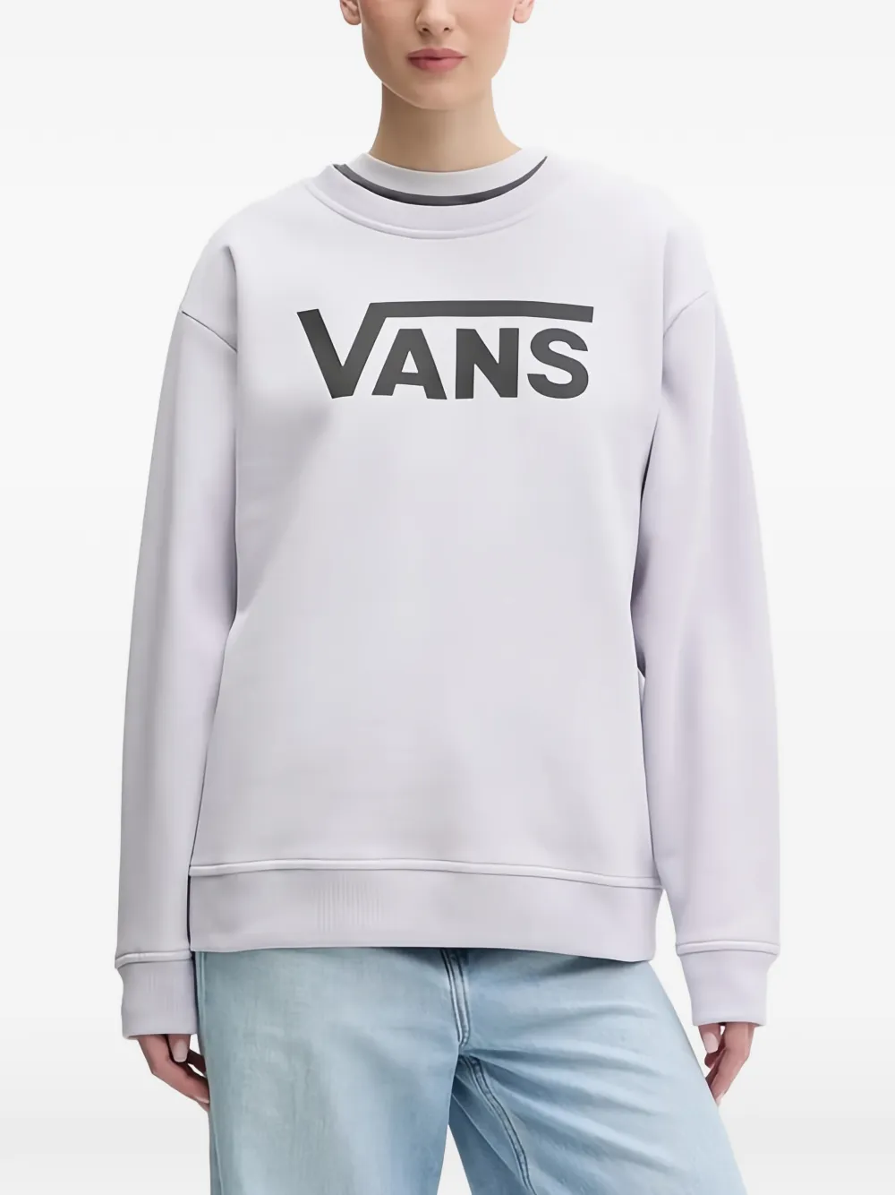 Vans Classic V logo-print sweatshirt - Grigio