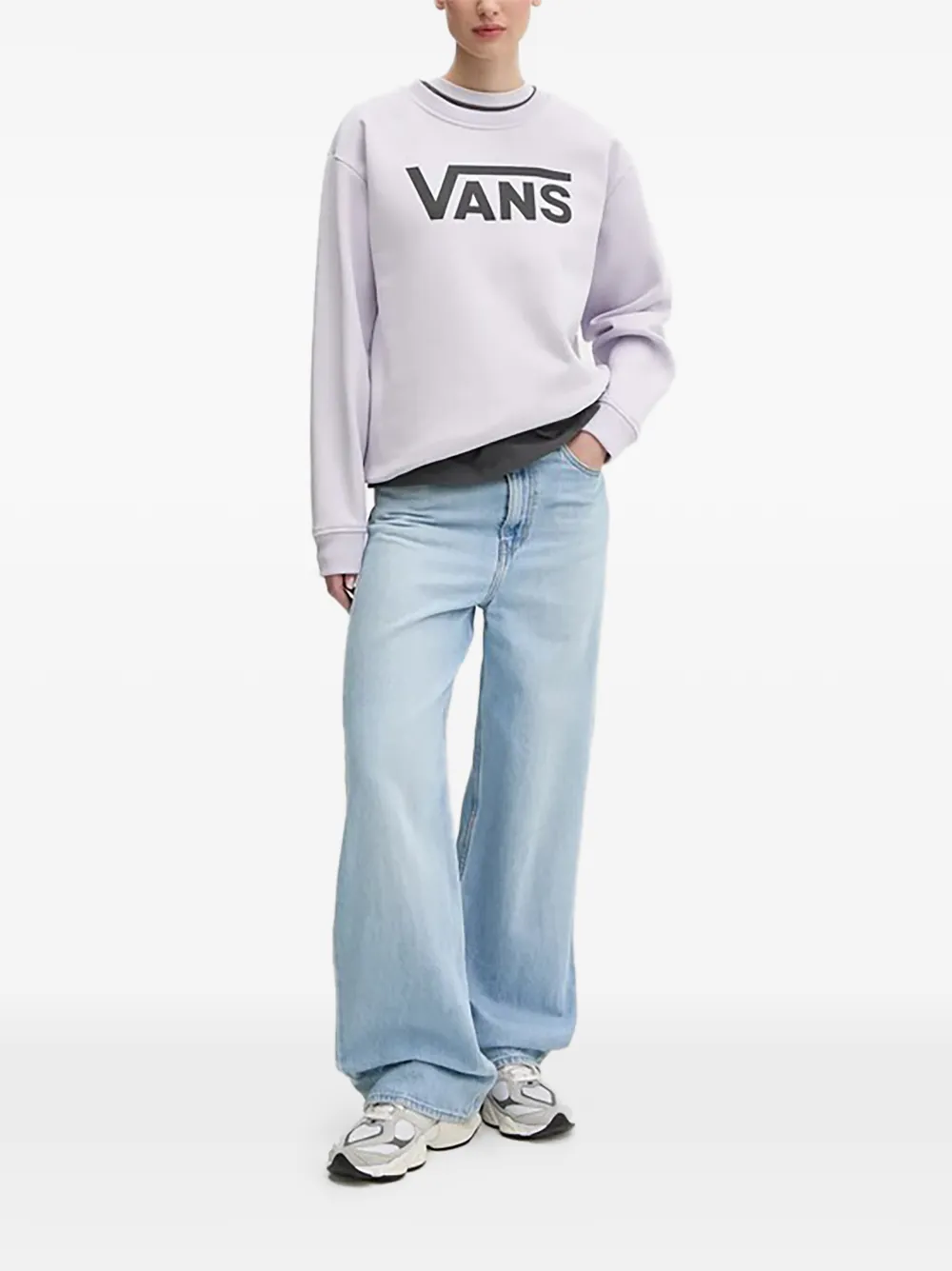 Vans Classic V sweater met logoprint Grijs