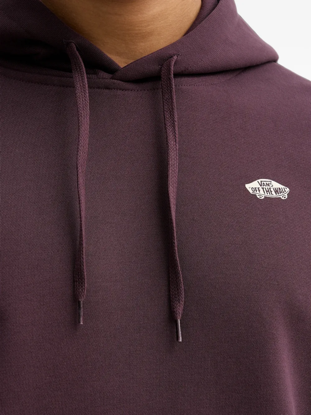 Vans Katoenen hoodie met logoprint Paars