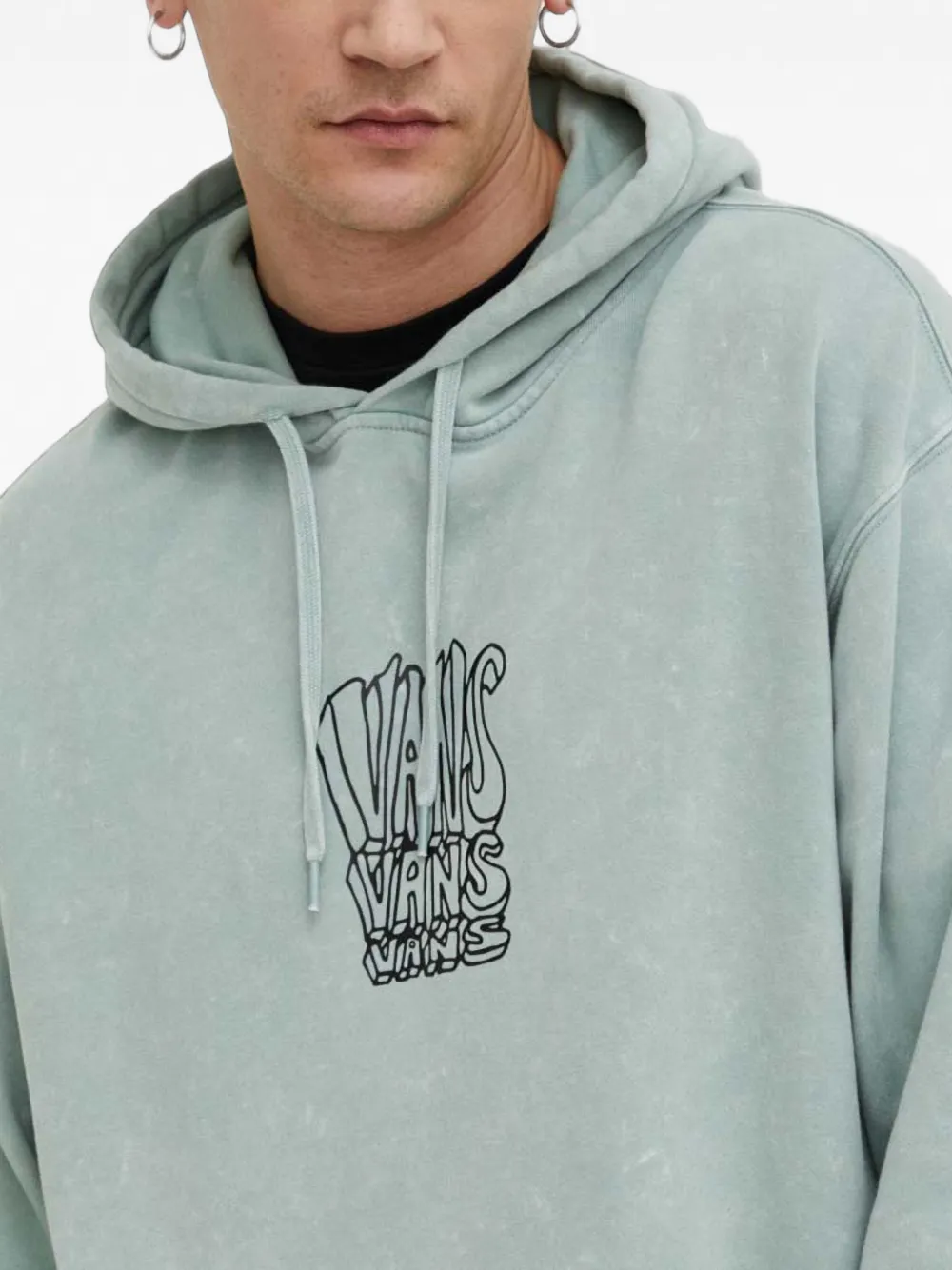 Vans logo-detail hoodie Groen