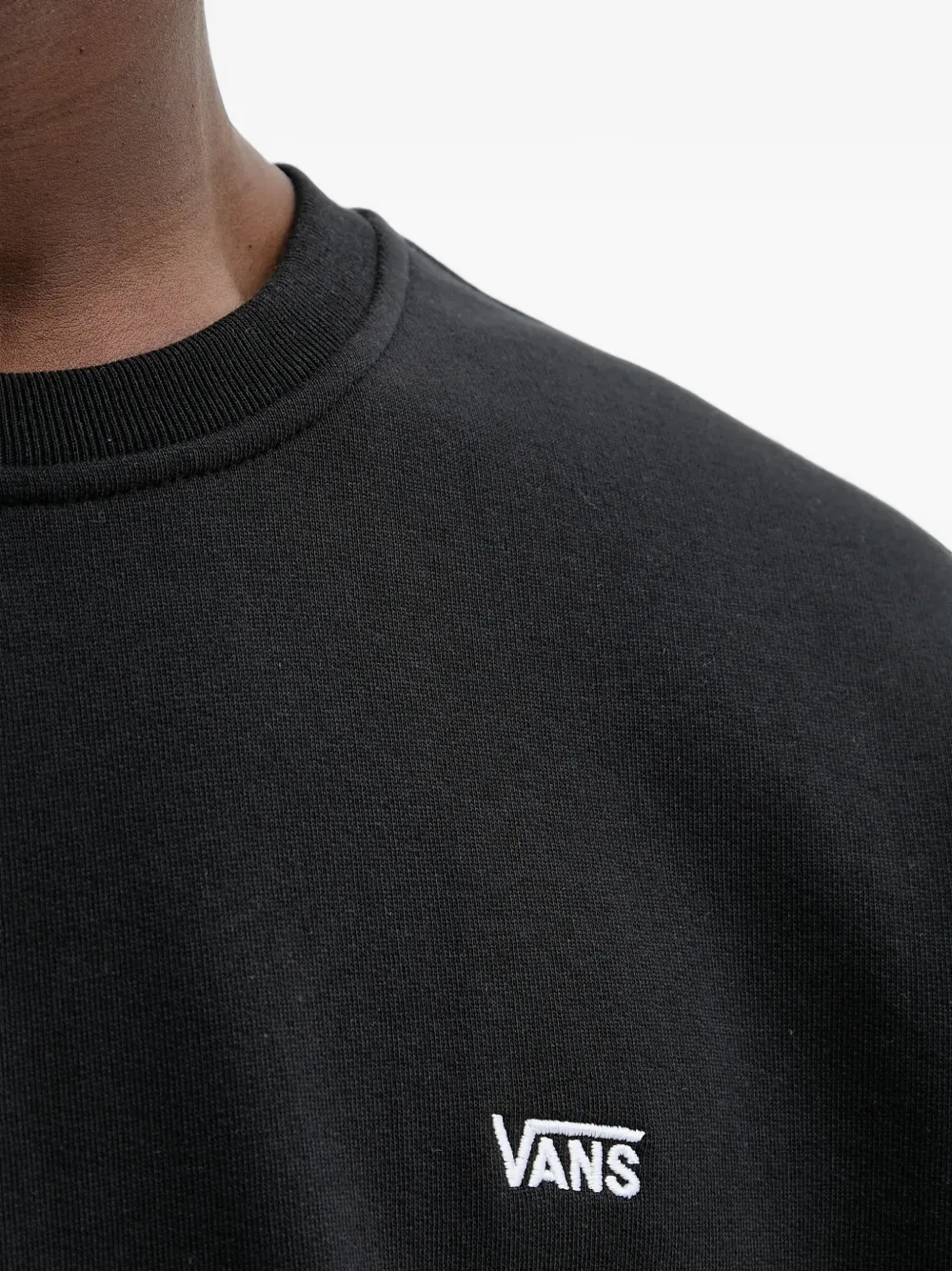 Vans logo-embroidered sweatshirt Zwart