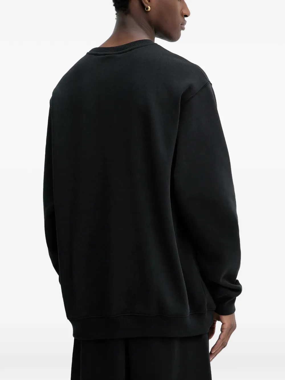 Vans logo-embroidered sweatshirt Zwart