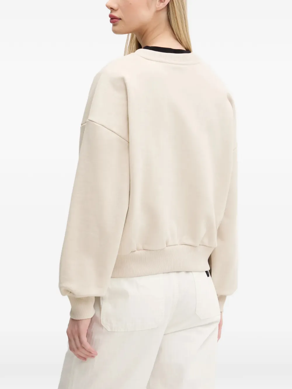 Vans Sweater met logoprint Beige