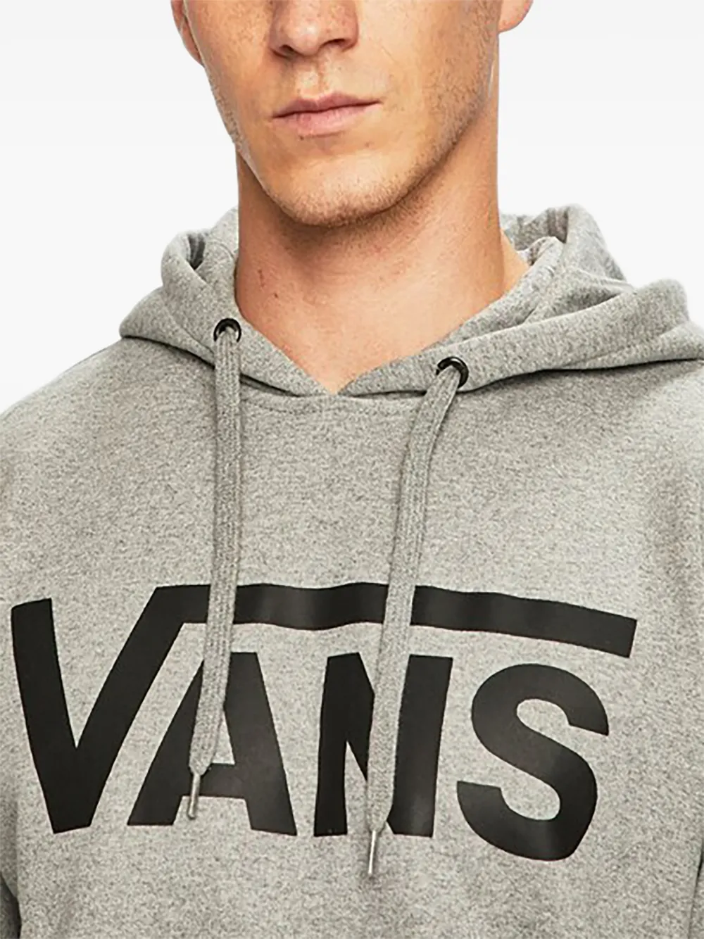 Vans Hoodie met logoprint en buidelzak Grijs