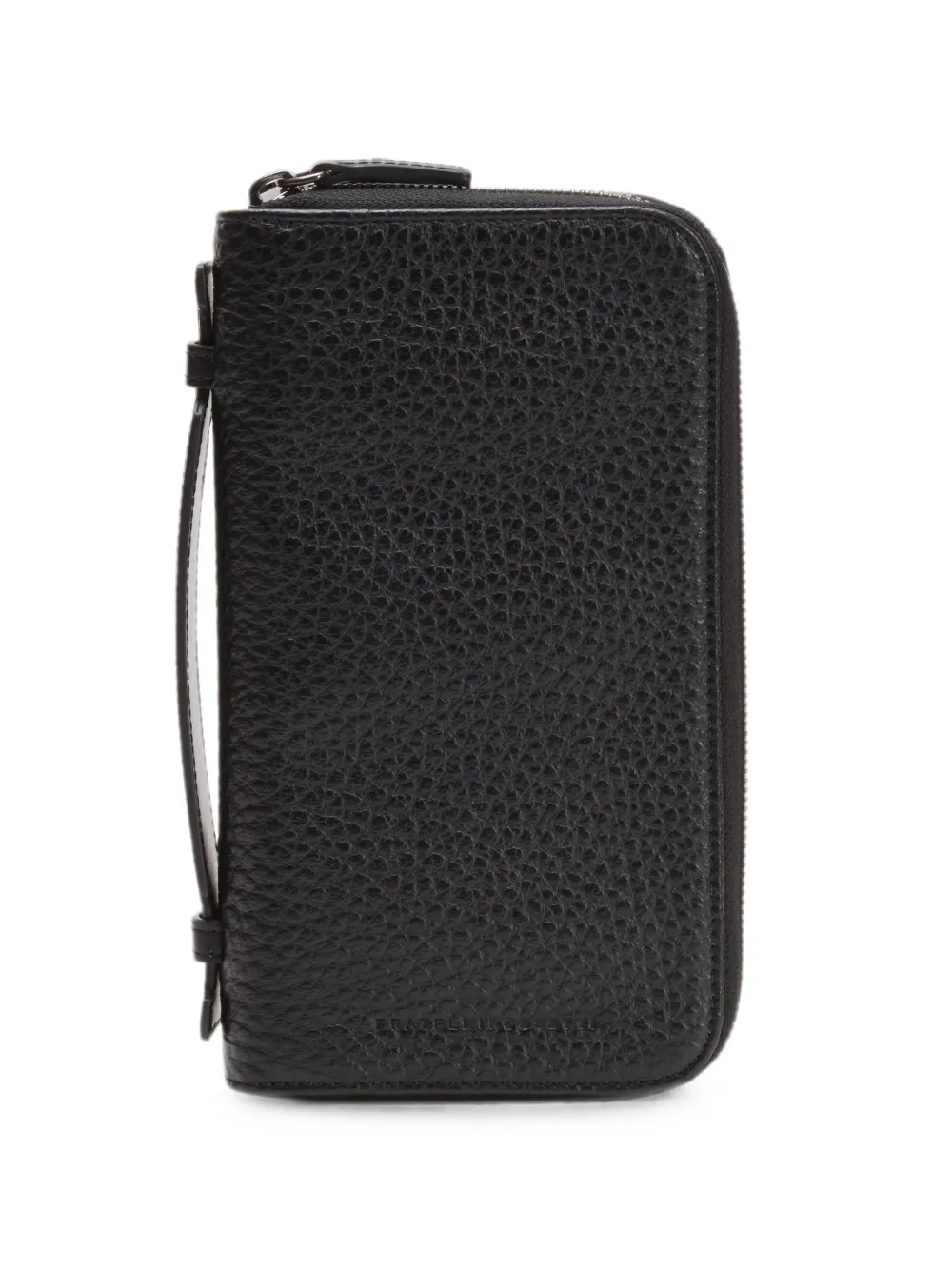 Fratelli Rossetti pebbled leather zip-around wallet - Nero